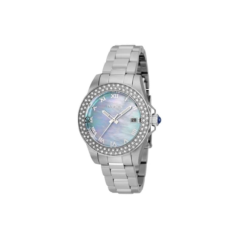 Invicta Women's 36071 Angel Quartz 3 Hand Light Blue Dial Watch