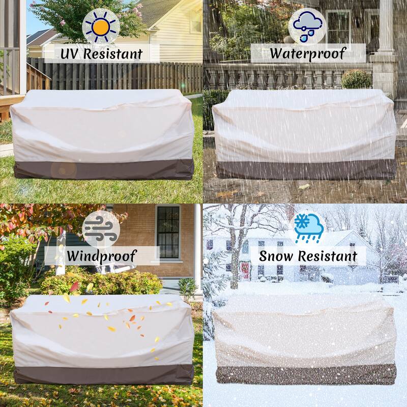 OVIOS Patio Furniture Sofa Chair Protective Cover