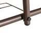 preview thumbnail 28 of 30, Rectangular Glass Metal Patio Table with Umbrella Hole