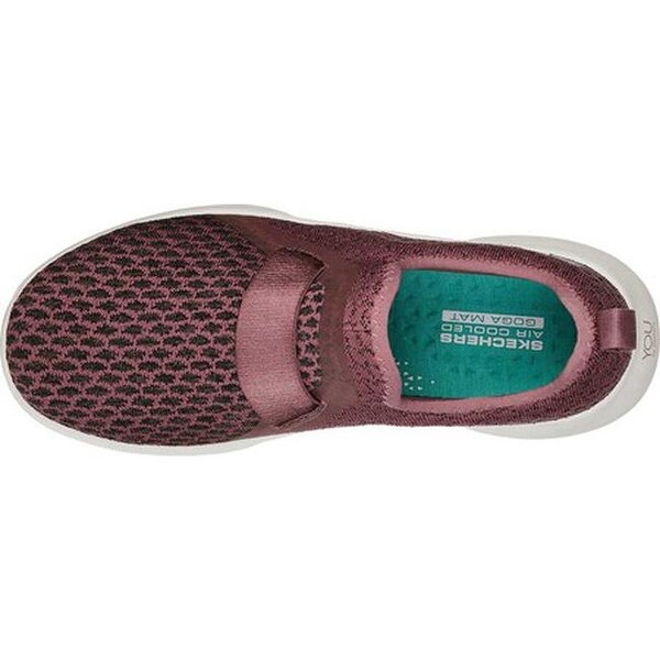 skechers mauve you serene slip trainers