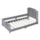preview thumbnail 43 of 55, Casual Upholstered Daybed with Guardrail, Classic Headboard Footboard, Wood Slat Support Bed for Children Kids Platform Bed