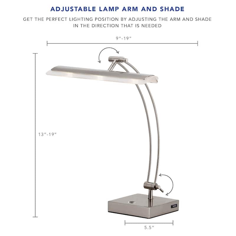 Adesso Esquire LED Desk Lamp