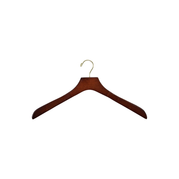 Walnut Wooden Deluxe Coat Hanger 18