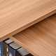 preview thumbnail 10 of 8, HomCom Modern L Shaped Rotating Computer Desk with Bookshelves