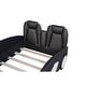 preview thumbnail 11 of 22, Twin Race Car-Shaped Bed with Wheels, Black