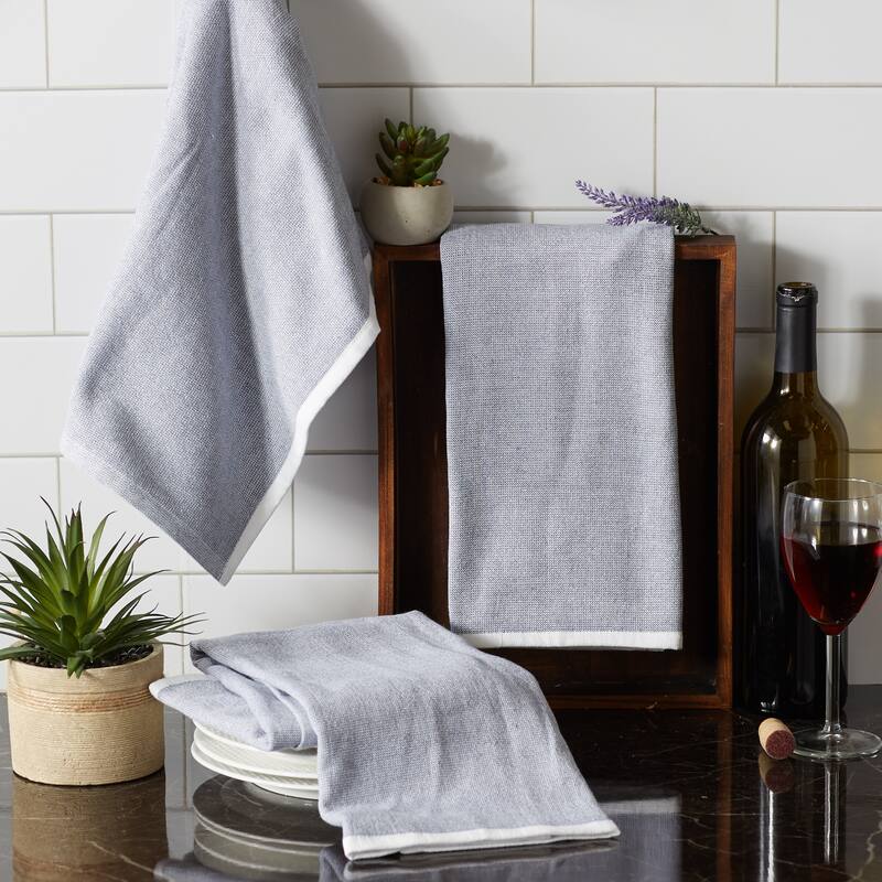 Asst Barn Red French Terry Dishtowel Set/3
