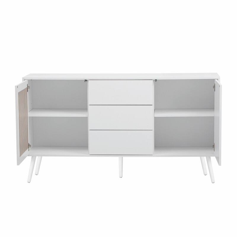 Modern Cabinet with 2 Doors and 3 Drawers