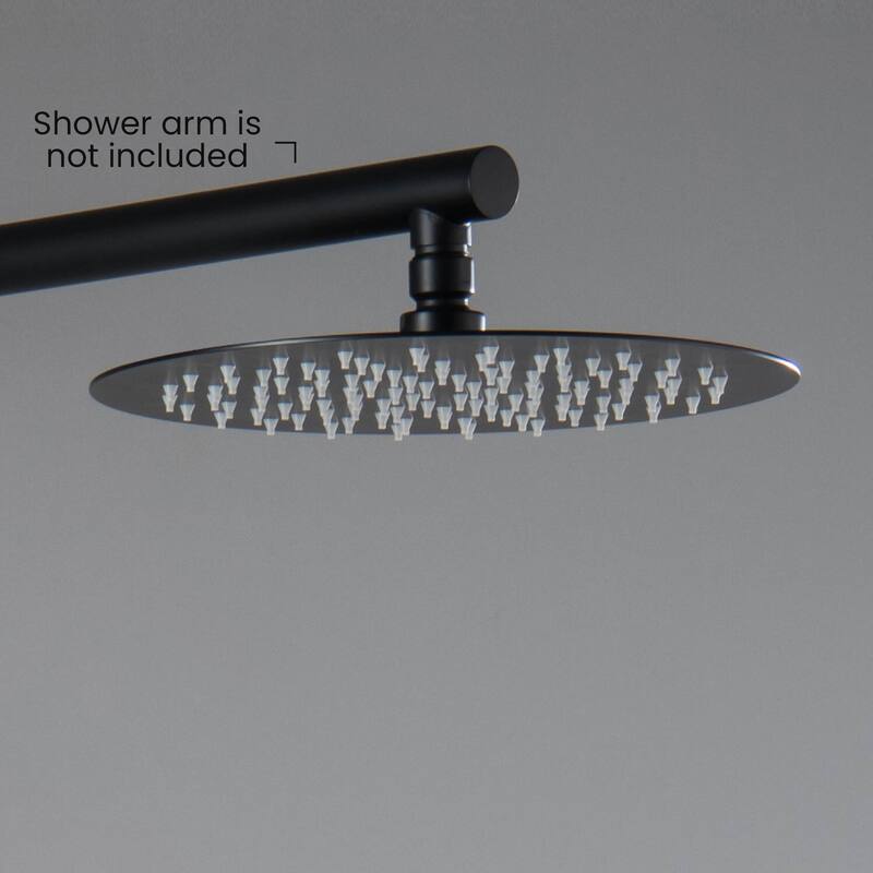 Circular 10" Metal Ultra Thin Profile Rain Shower Head 1.75 GPM