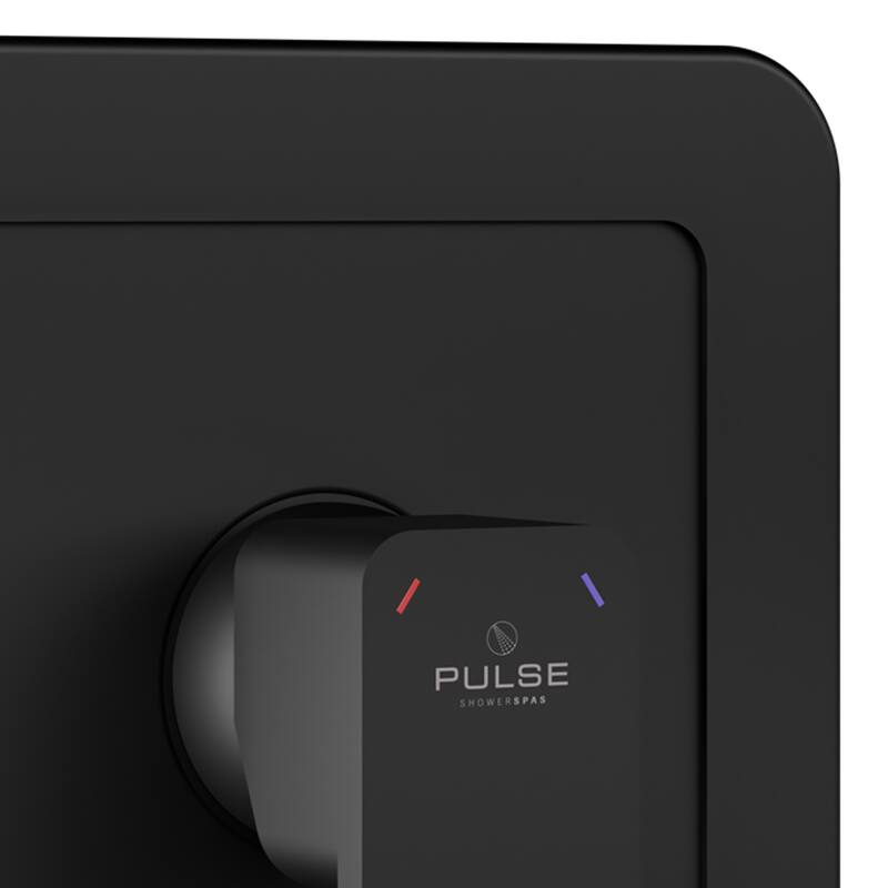 Tru-Temp Pressure Balanced Mixing Valve with Round Trim Matte Black