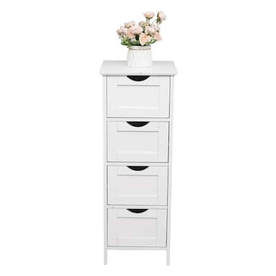 32"FCH 4 Drawers bathroom ark Storage Cabinet white