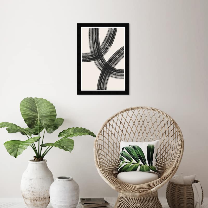 Wynwood Studio Smooth Strokes Ii Framed Boho Minimalist Abstract Prints