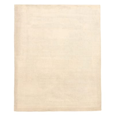 ECARPETGALLERY Hand Loomed Gabbeh Luribaft Ivory Wool Rug - 7'5 x 9'6