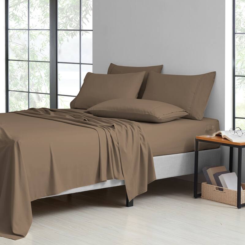 Bamboo 6-Piece Luxury Sheet Set - California King - Chocolate