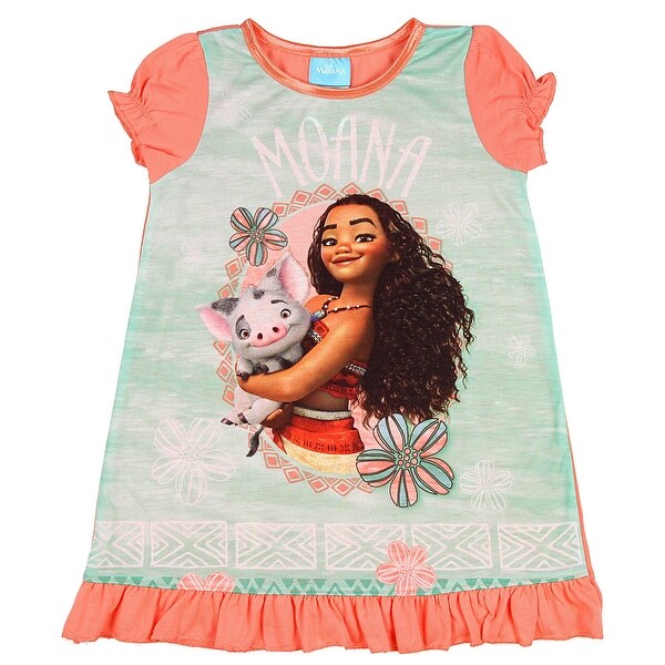 Shop Disney Girls Moana And Pua Nightgown Ships To Canada Overstock 20811198