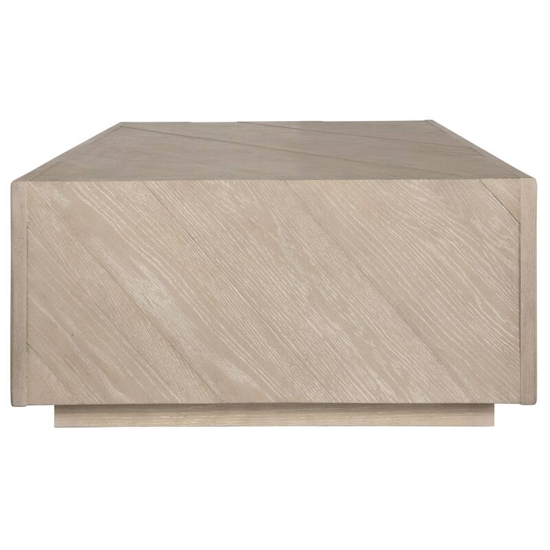 Solid Wooden Rectangular Coffee Table - 56" - Brown