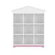 preview thumbnail 9 of 8, House-shaped Storage Rack with 9 Storage Compartments, Three-layer Bookshelf for Kids