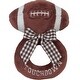 preview thumbnail 1 of 4, Bearington Baby Touchdown 5.5" Plush Football Ring Rattle