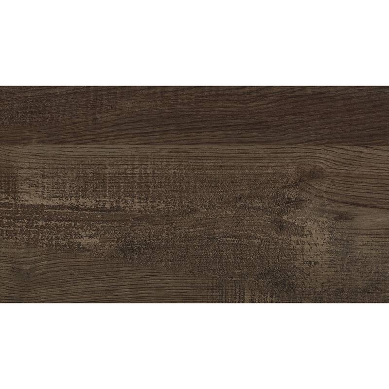 Rustic Brown Twin Size Wooden Bed with Headboard and Footboard