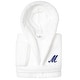 preview thumbnail 33 of 100, Sweet Kids 100% Polyester SUPER PLUSH Double Brushed Hooded Bathrobe with Navy Script Monogram M - Large