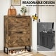 preview thumbnail 3 of 18, Moasis Shoe Storage Cabinet with 2 Flip Drawers Narrow Shoes Rack Organizer