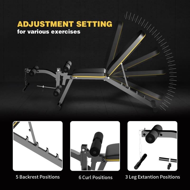 Zenova Adjustable Incline Decline Exercise Workout Bench