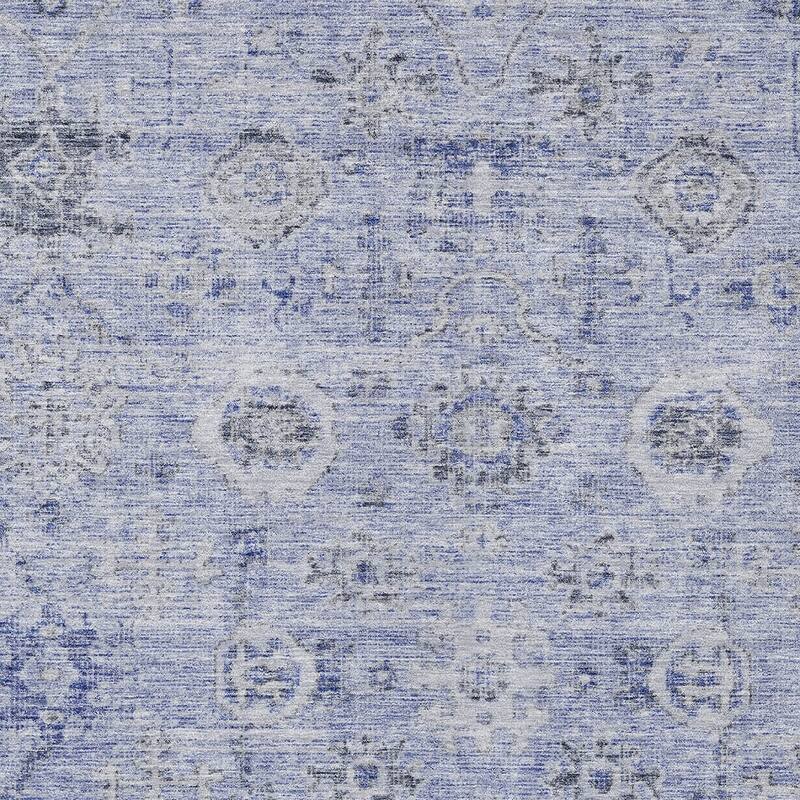 HomeRoots Damask Traditional Rectangle Outdoor Rug