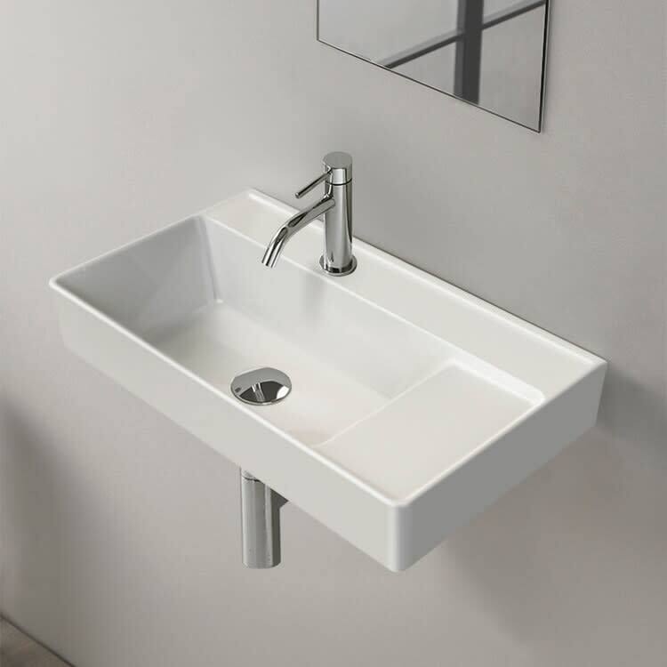 Nameeks CeraStyle 046300-U-One Hole Sharp 25-5/8" Rectangular Ceramic