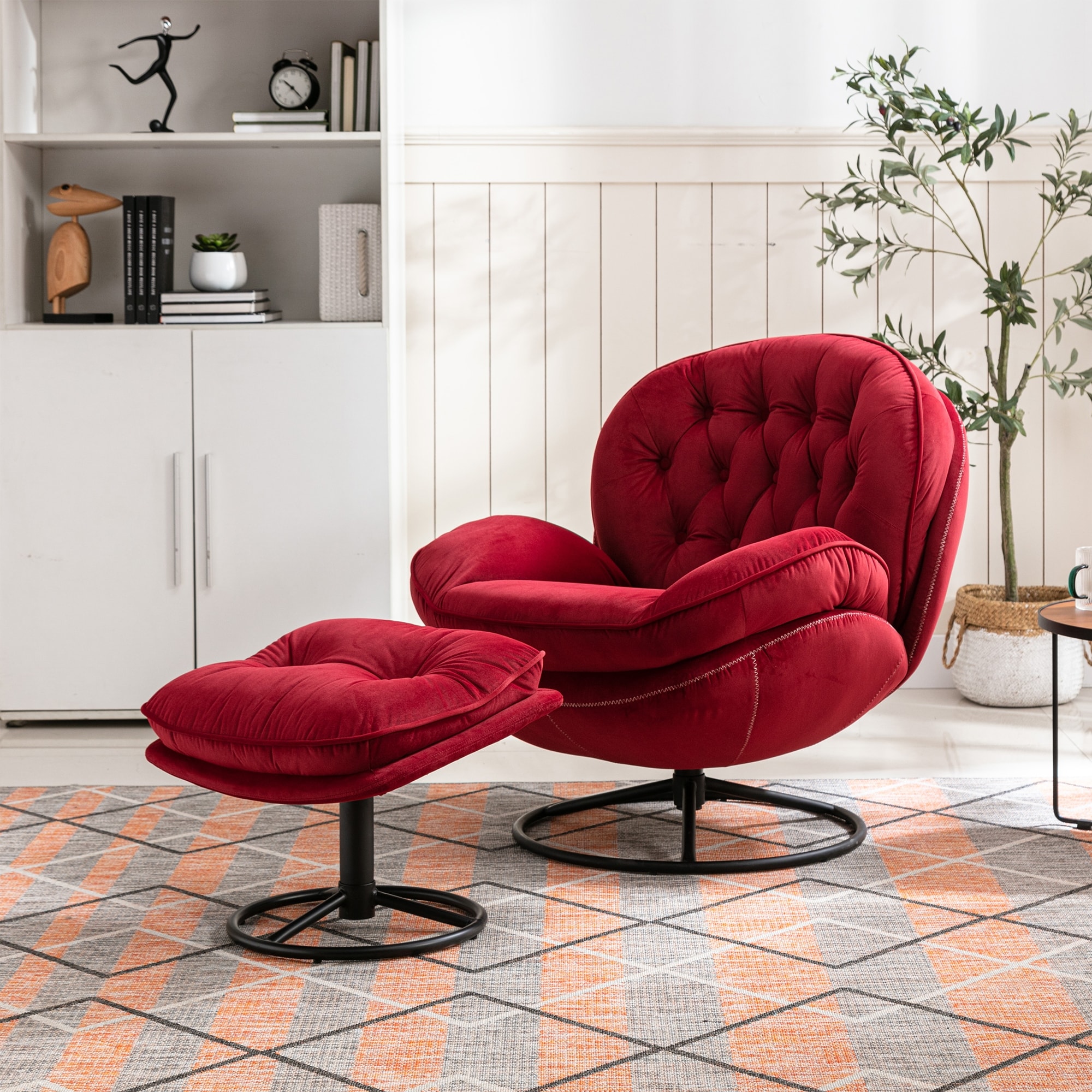Velvet sales egg chair