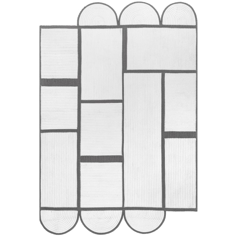Nuloom Jolynn Modern Braided Shapes Indoor/Outdoor Area Rug