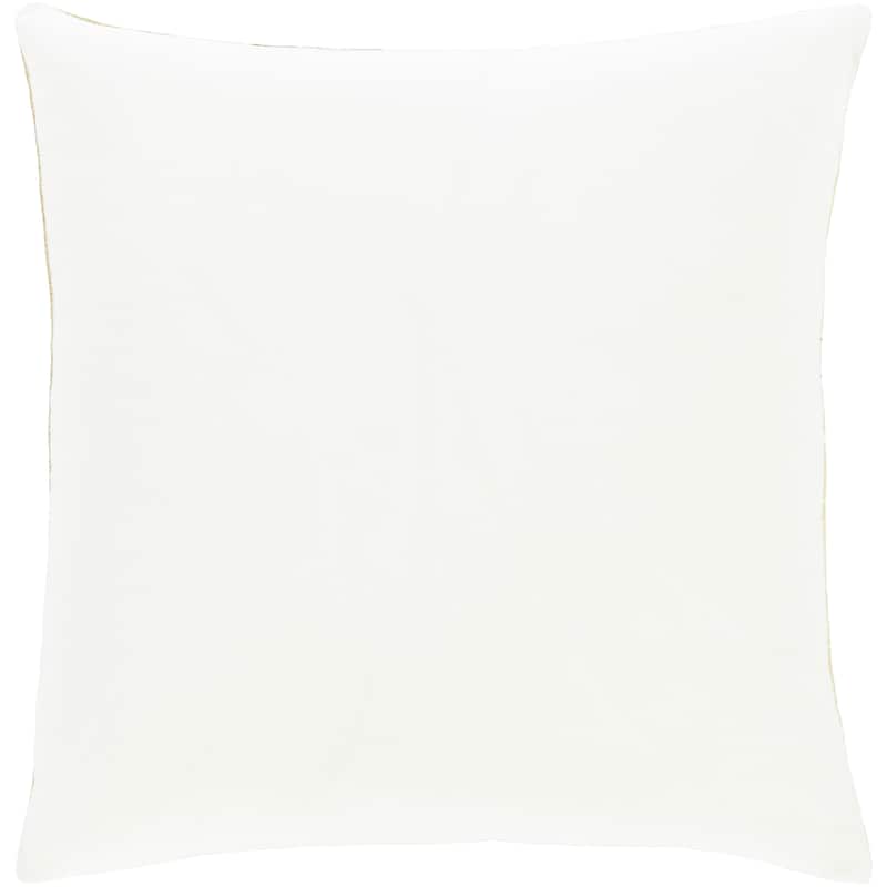 Lena Modern Hand-Embroidered 20-in Poly or Feather Down Throw Pillow
