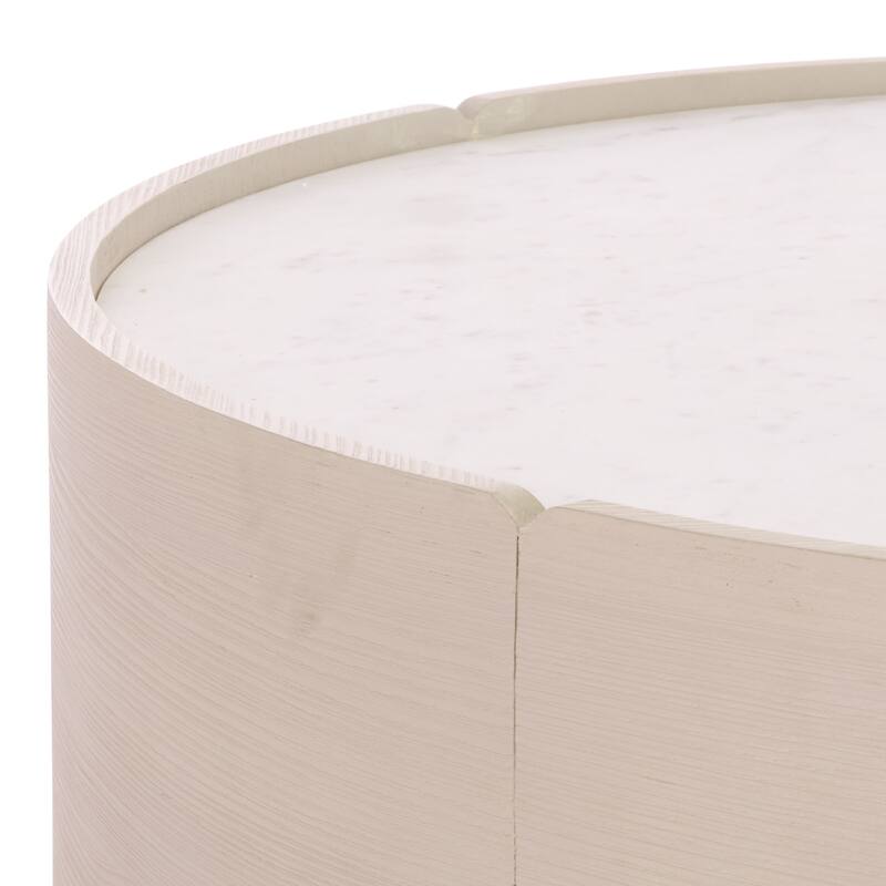 SAFAVIEH Couture Alanabella Marble Roundd Coffee Table - 44"W x 44"D x 15"H