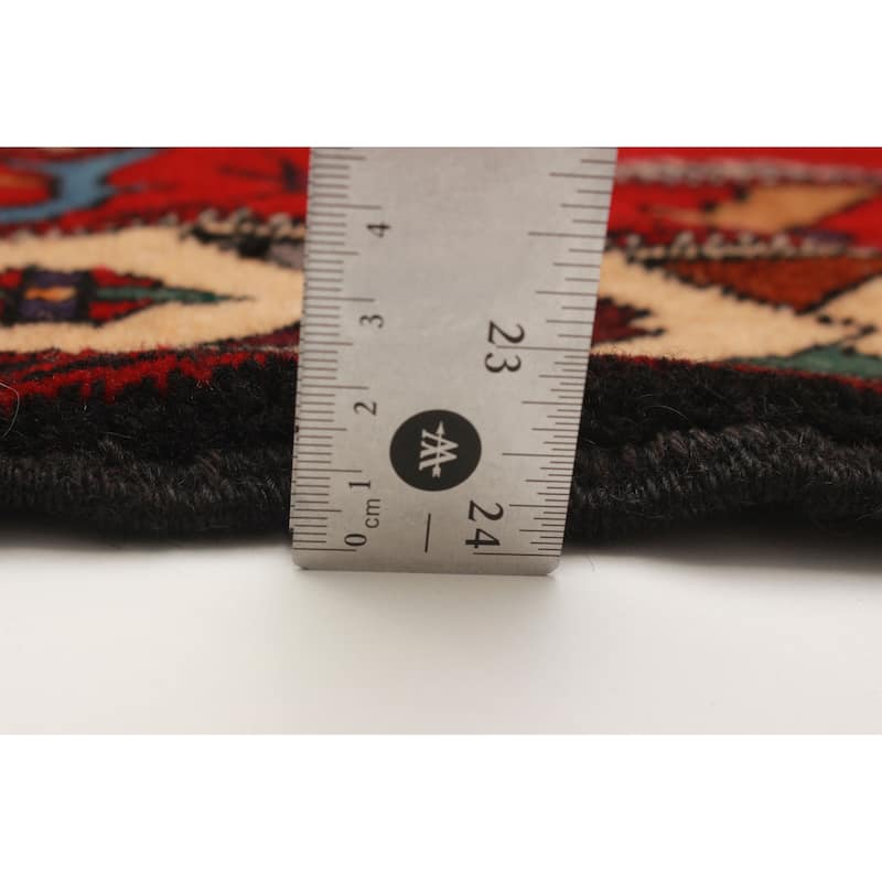 Teimani Red Rug 3'4" x 5'1" - 3'4 x 5'1