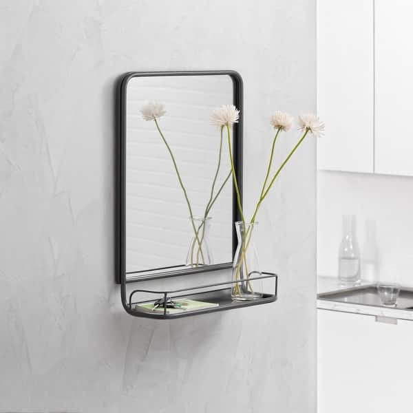 Moselle Wall Mirror With Shelf Bed Bath & Beyond 22417899