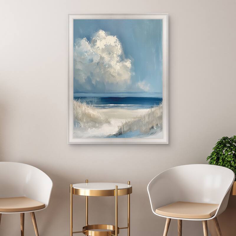 Masterpiece Art Gallery| Dark Waters Ahead by Petals Prints Design - Framed Canvas Art Print