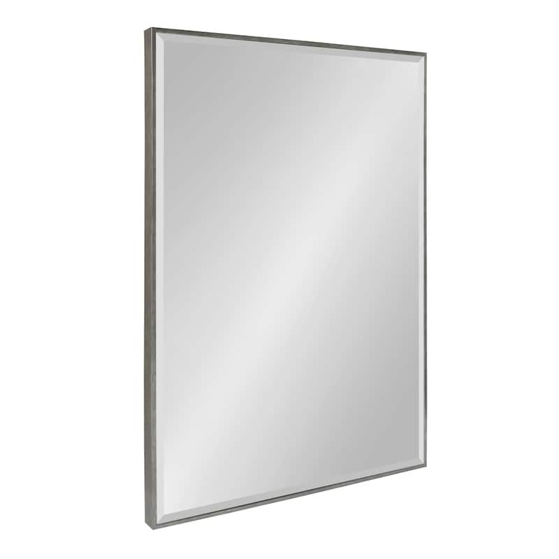 Rhodes Framed Decorative Wall Mirror - 24.75x36.75 - Dark Silver