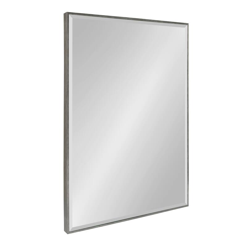 Rhodes Framed Decorative Wall Mirror - 24.75x36.75 - Dark Silver