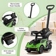 preview thumbnail 2 of 16, Gymax 3-in-1 Licensed Lamborghini Ride on Push Car Stroller Sliding
