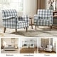 preview thumbnail 12 of 36, Mandan 29.5" Wide Traditional Accent Armchair with Solid Wood Legs Set of 2 by HULALA HOME