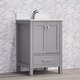 preview thumbnail 4 of 15, Prismosaic 24 in. Lunar Gray Vanity with Countertop & Splash, Single Sink