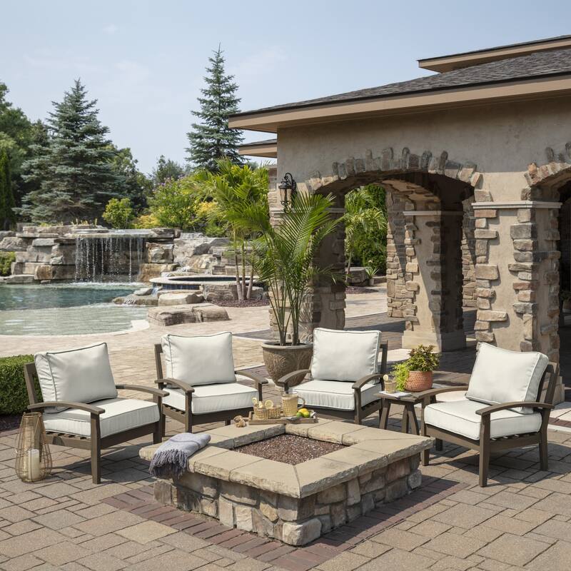 Arden Selections ProFoam Outdoor Plush Deep Seat Set
