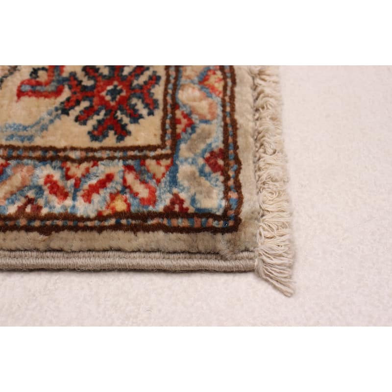 ECARPETGALLERY Hand-knotted Aryana Grey Wool Rug - 2'8 x 7'10