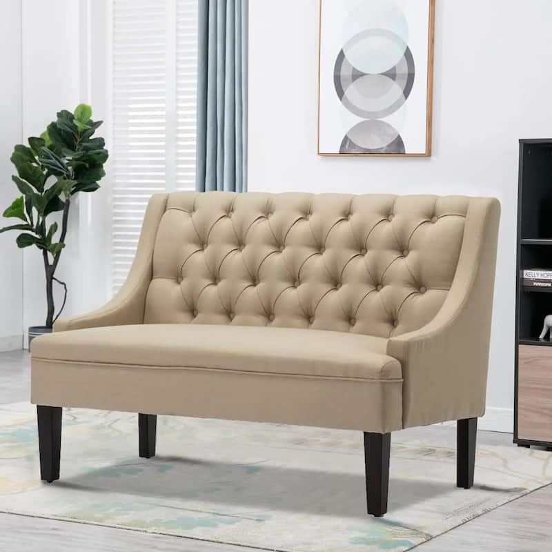 Loveseat sleeper Modern Tufted Button Back Upholstered Loveseat for Dining Room
