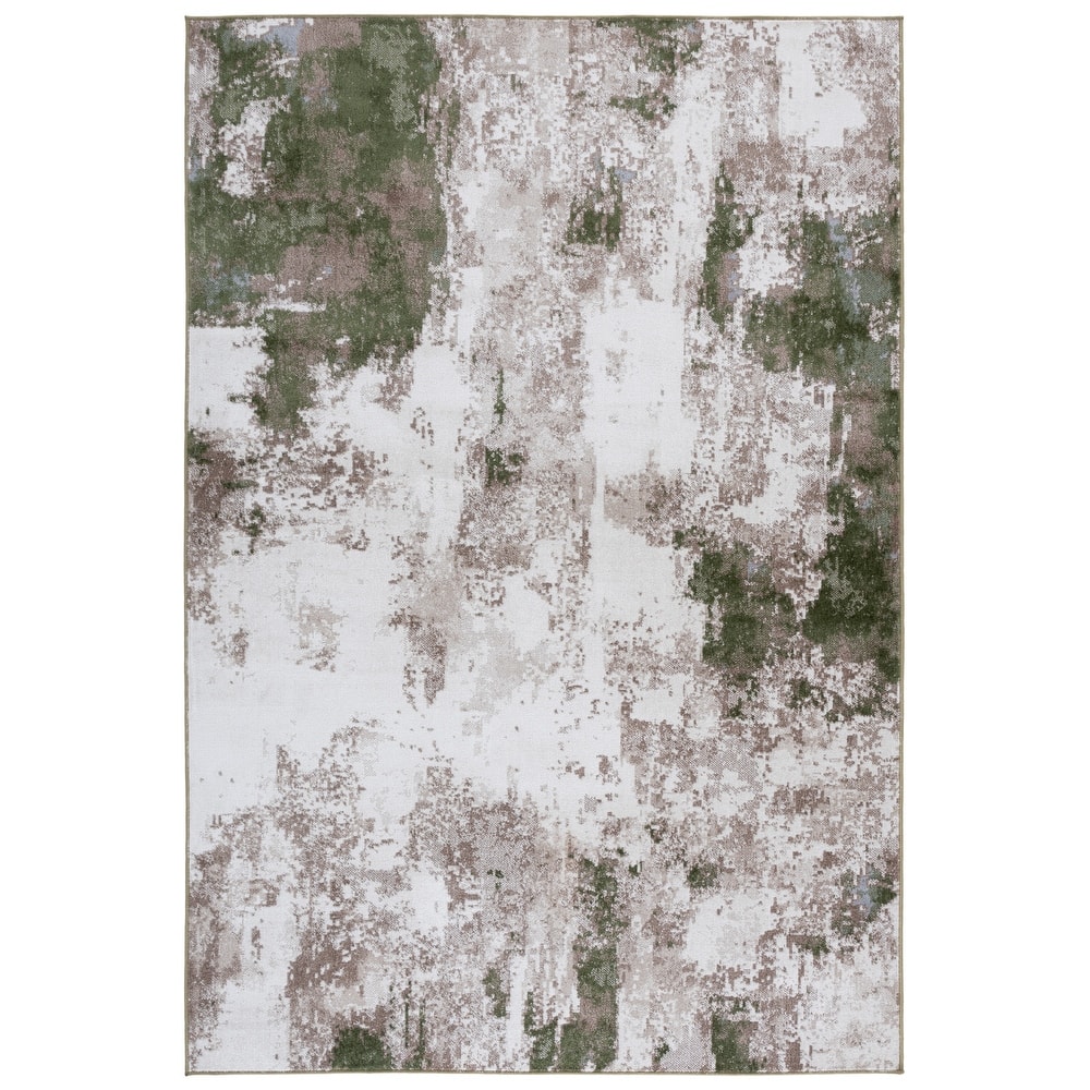 SAFAVIEH Bayside Machine Washable Drahusa Modern Abstract Rug