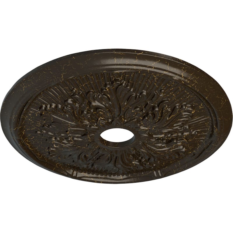 23 3/4"OD x 3 5/8"ID x 1 7/8"P Luton Leaf Ceiling Medallion