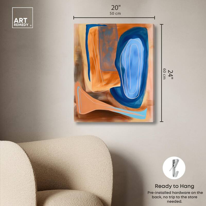 An Abstract Oil I Canvas by Art Remedy, Gallery Wrapped