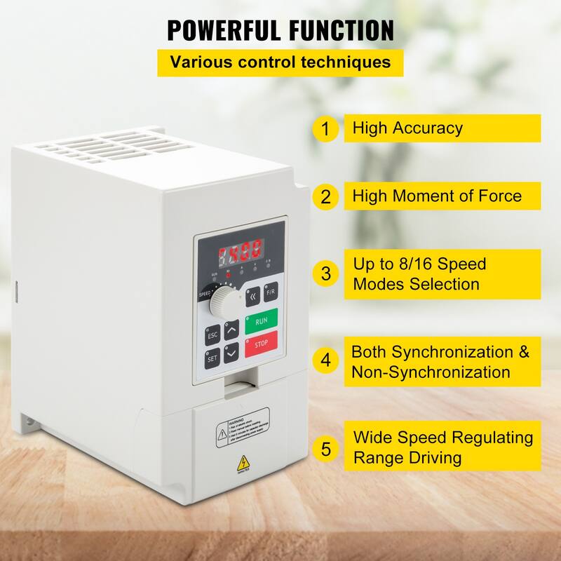 UIMOSO Variable Frequency Drive, AC 220V Input 3KW Variable Frequency CNC Drive Inverter Converter, VFD 4HP 1 or 3 Phase Input