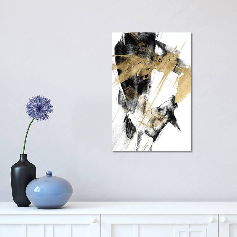 iCanvas "Glam & Black I" by Jennifer Goldberger Canvas Print - 18x12x1.5