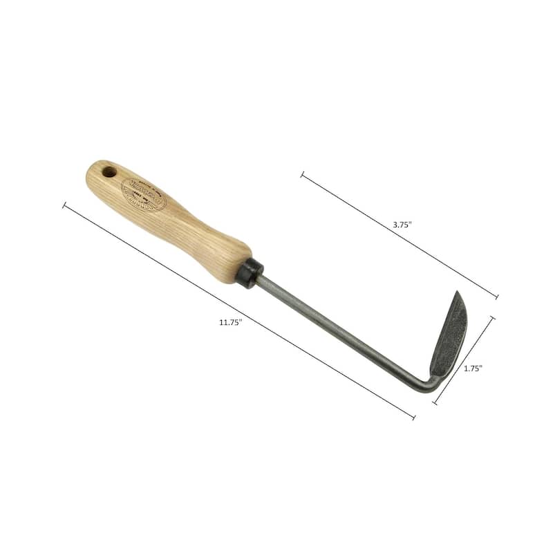 DeWit Garden Tool Gift Set - 3 Piece with Hanger - Trowel, 3-Tine Cultivator and Right-Hand Cape Cod Weeder