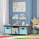 preview thumbnail 1 of 5, RiverRidge Kids Desk, Activity and Play Table with 6 Storage Cubbies - Gray