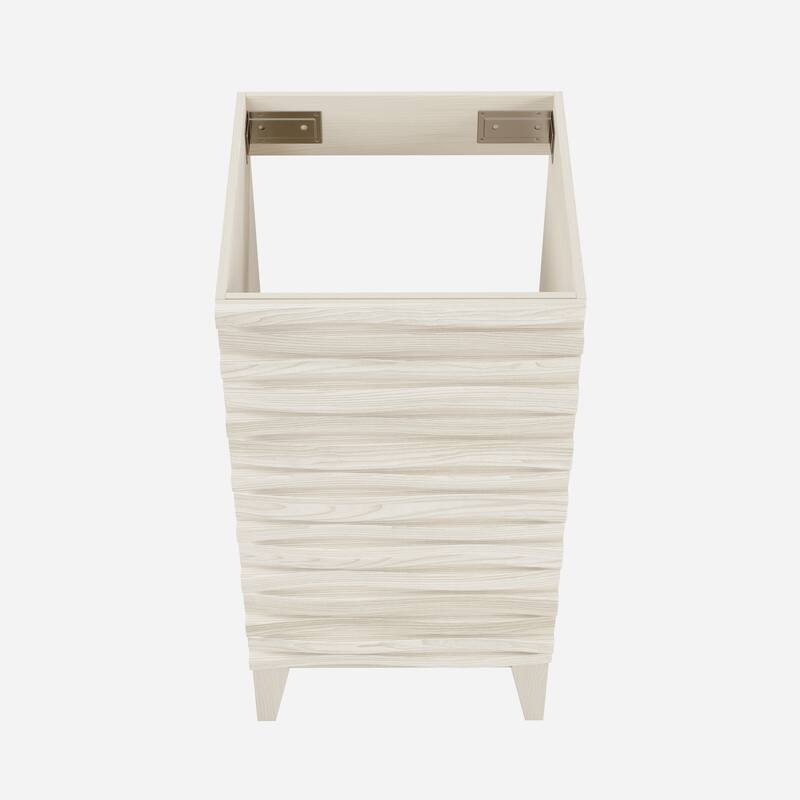 Cascade 18" Freestanding Bathroom Vanity Cabinet Without Top In White Oak - 18